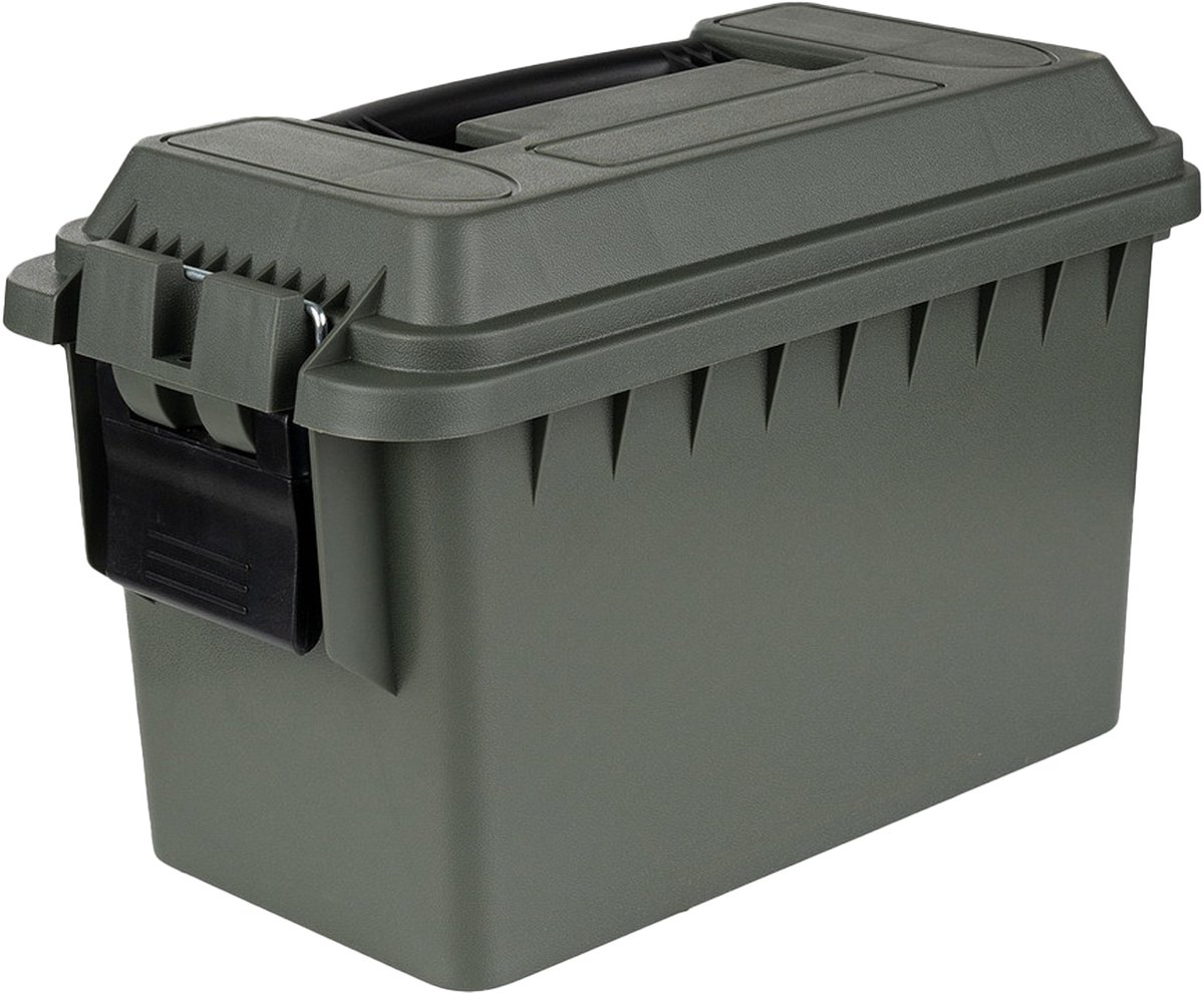 Fosco industries outdoor/tuin opberg box - waterdicht - groen - 14 liter- 36 x 19 x 22 cm - kunststof