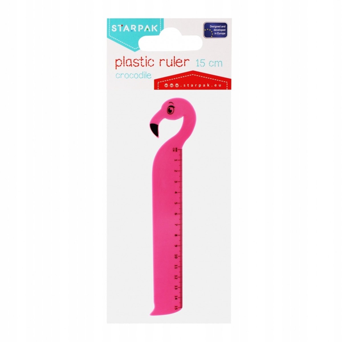 STARPAK Liniaal Flamingo 15cm - Schoolbenodigdheden