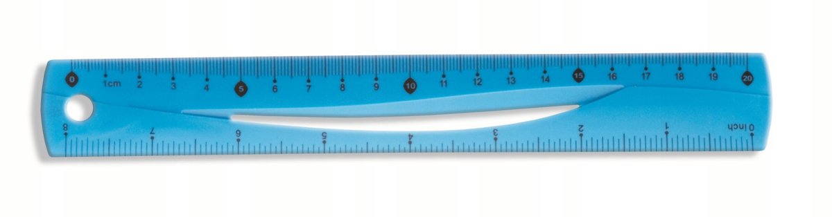 Tetis Flexibele Liniaal BL020 - 20cm, Kleurenmix