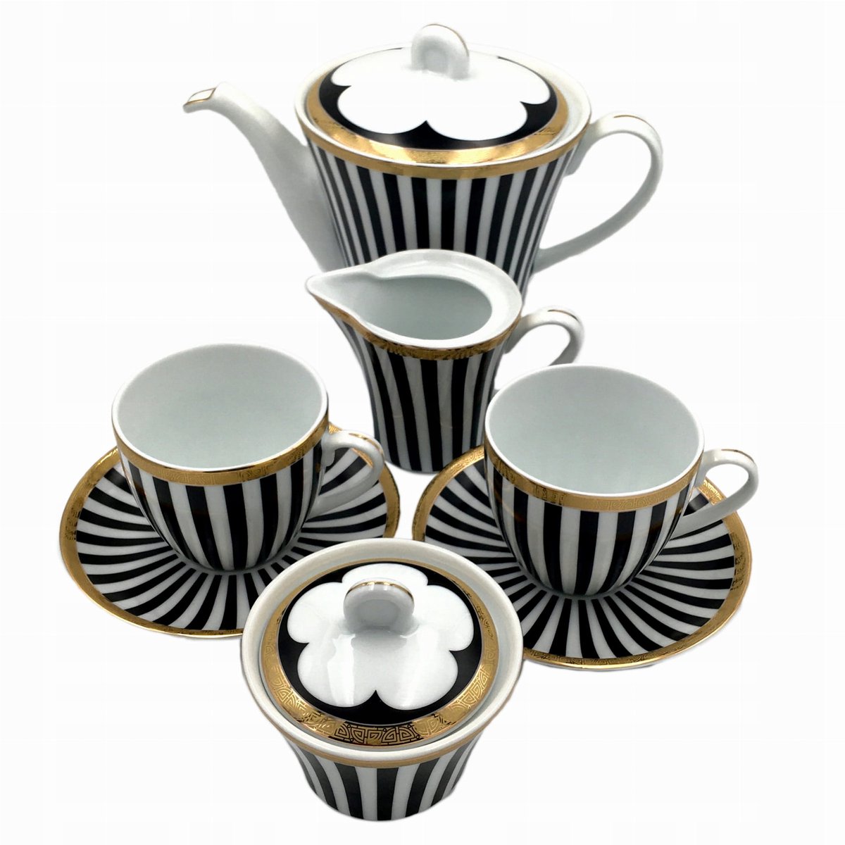 Bogucice Serko Koffieservies 6 Personen - Elegant met Gouden Rand