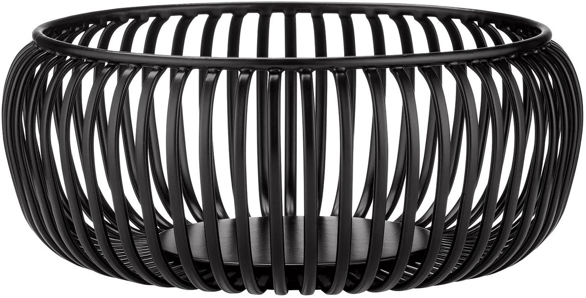 Lito Schaal Black Small | Zwart | Staal