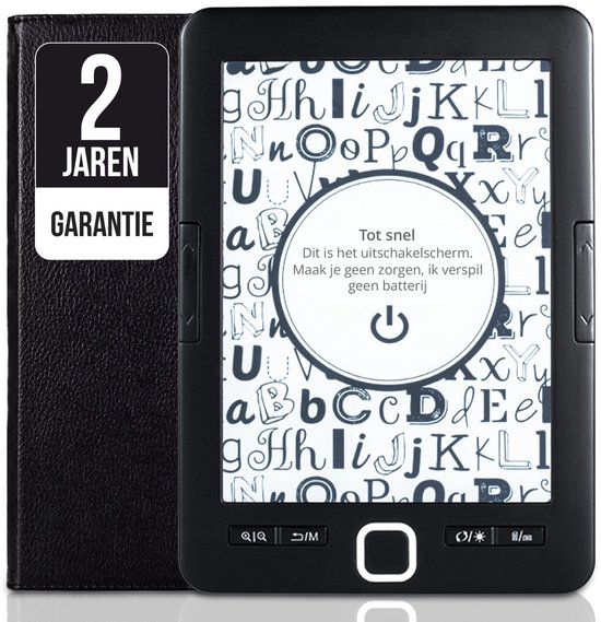 Maullin E reader – 6 inch HD-scherm – Inclusief hoes, oplader & screen protector – Ruimte voor 20.000+ e-books – Licht en gebruiksvriendelijk