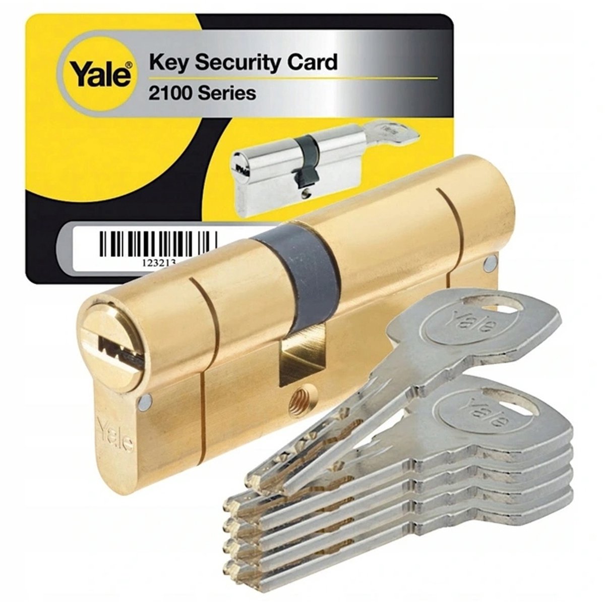 Yale Sluitването 30/30 Messing ATTEST Klasse 6D - Maximale Beveiliging