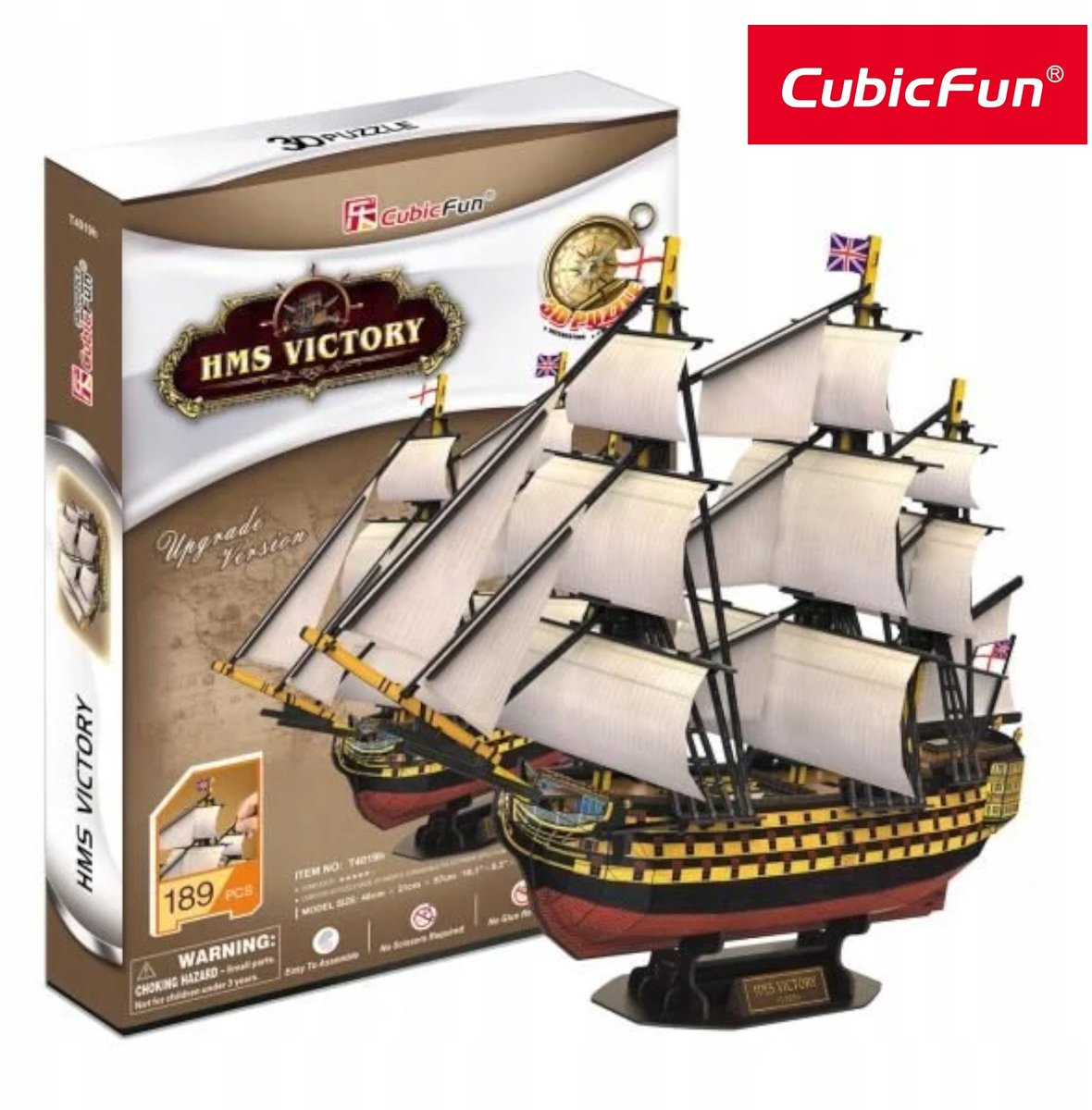 Cubic Fun 3D Puzzel Zeilboot HMS Victory - 189 Stukken