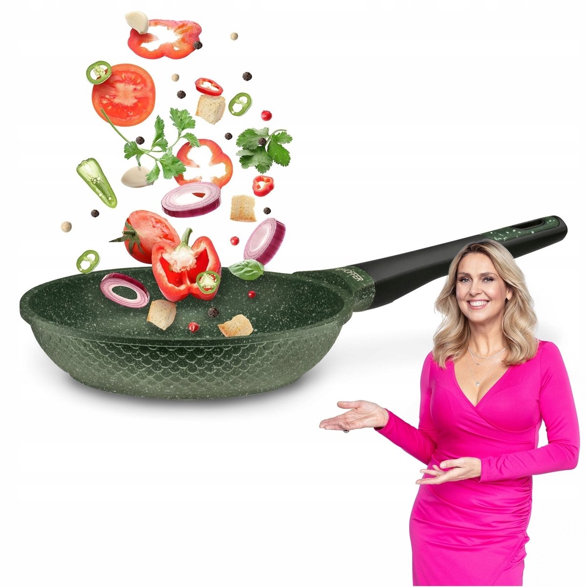 Granit Pannen Koop: Inductie, Anti-aanbak, 20cm, Groen