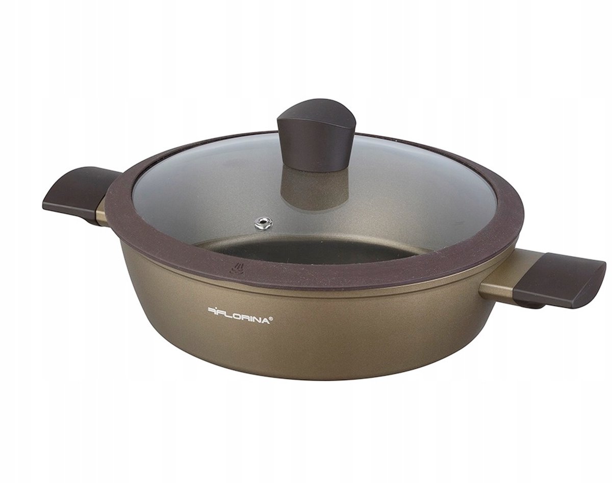 Florina Cava Aluminium Pan 28cm 3,3L - Antiaanbaklaag & Inductie