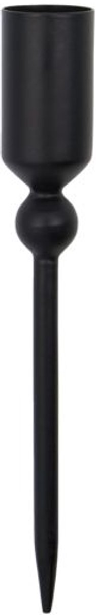 kandelaar steker - zwart - kerststuk - kerst