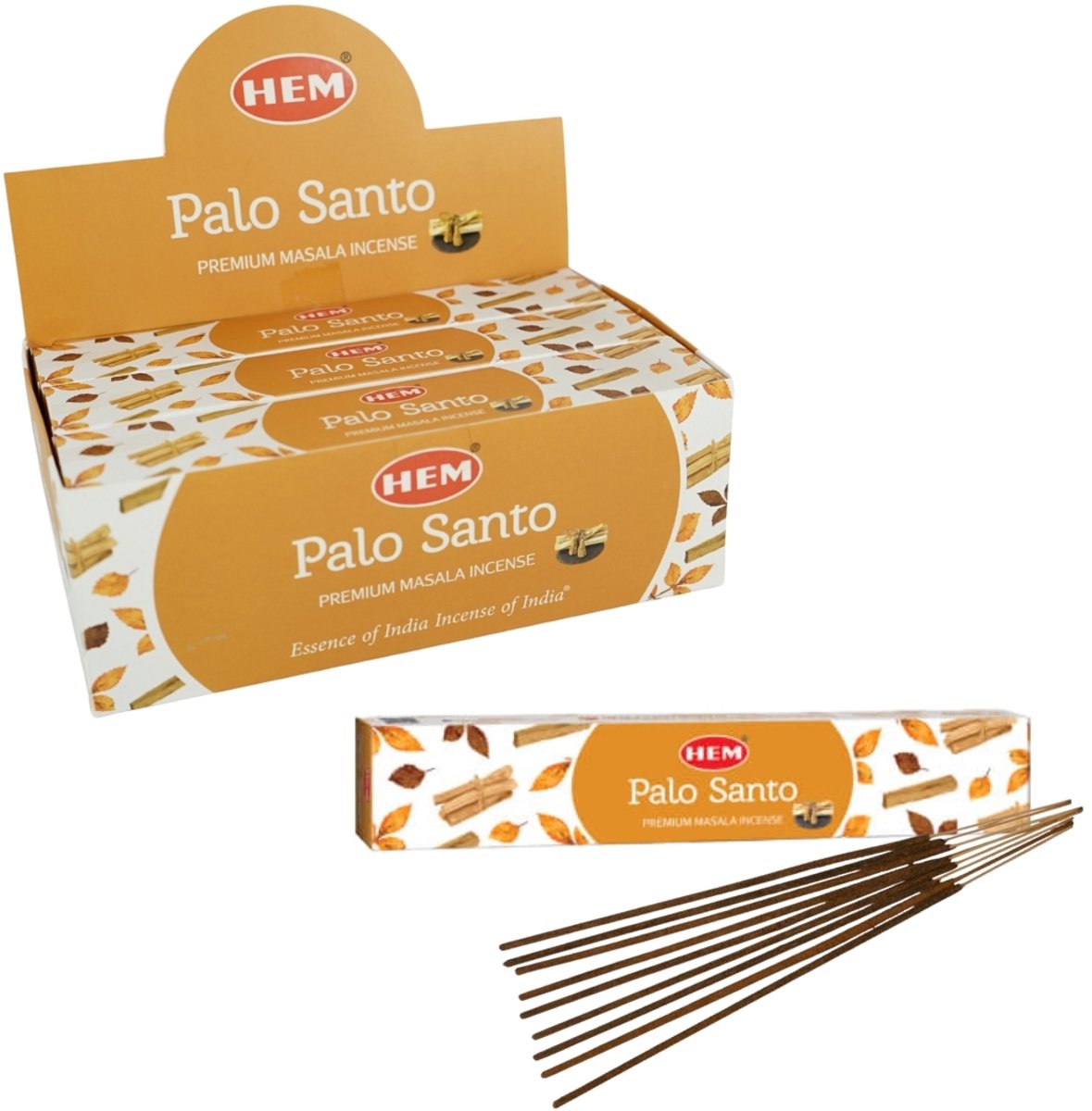 HEM Premium - Hem - Premium - Wierookstokjes - Incense Sticks - White Sage - Witte Salie - Masala - 12 pakjes a.15 gram Palo Santo - Masala - 12 pakjes a.15 gram Multicolor