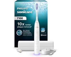 Philips Sonicare 7100 Series – Elektrische Tandenborstel – Wit – Reisetui – Gezonder tandvlees – HX7420/01