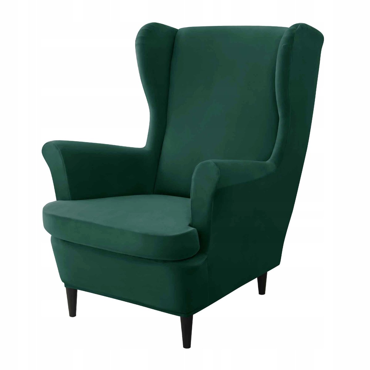 Fluwelen Fauteuilhoes Uszak - Flesgroen