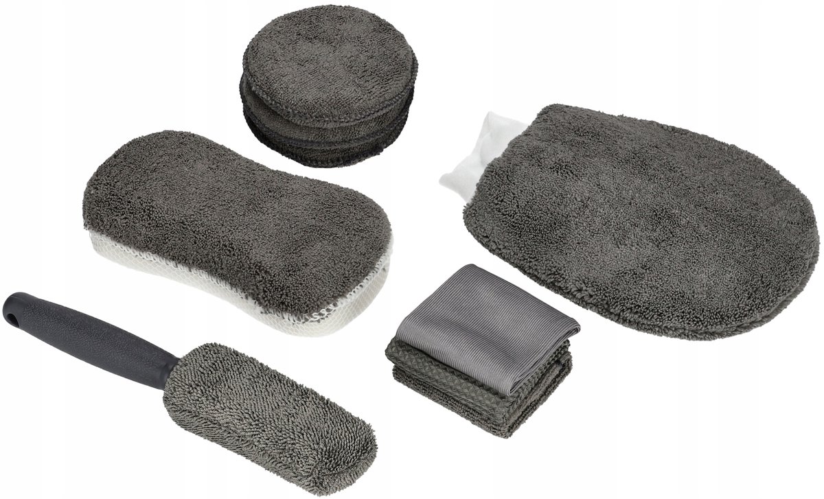 Autodichters Set Microvezel - 9 Delig - Velgen & Interieur