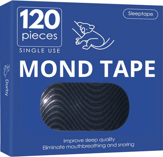 Dorby Mondtape - 120 Stuks - Anti Snurk Mouth Tape - Extra sterke plakrand - Mond Tape - Mondpleisters - Slaaptape - Slaap tape