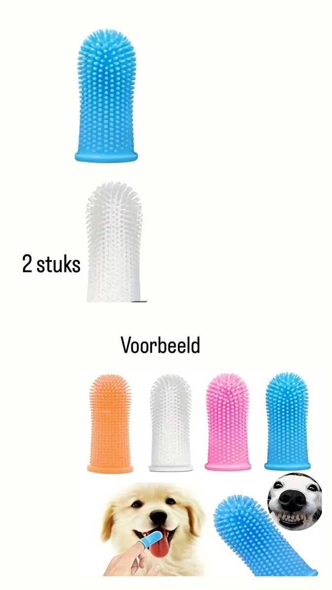 Akyol Kauwhoezen voor op de duim – Beschermhoezen tegen hondenbeten – Veilig trainen & spelen – hondenspeeltje - anti bijten - siliconen speeltje - 2 stuks