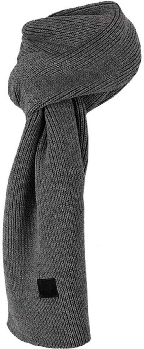 Morethansocks Thermo fleece sjaal Heren 1-Stuk Heren sjaal Thermo sjaal Grijs