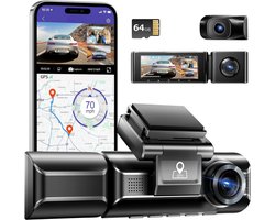 Dashcam voor auto voor en achter – Dual dashcam – Voor- en achtercamera – Autocamera – Full HD dashcam – Dashcam met nachtzicht – Dashcam met bewegingssensor – Groothoeklens – Parkeermodus – Loop recording – Dashcam met SD-kaart