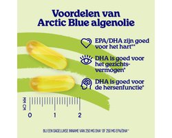 Arctic Blue Omega-3 Algenolie DHA & EPA 525mg - 2 x 30 softgels - 30 stuks