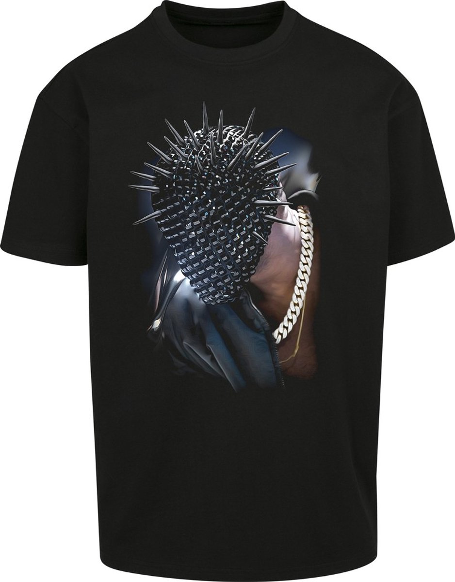 Mister Tee Thorned Mask Oversize Heren T-shirt XS Zwart