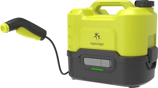Aqua2go GD65 MINI Mobiele Hogedrukreiniger Accu - Draadloze Hogedrukspuit 8 liter Tank 5-7 Bar voor onderweg - Terrasreiniger - Op Mountainbike MTB Fiets Auto Camping Caravan van Merkloos	 — afbeelding 2