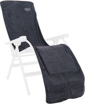 Crespo - Badstof stoelhoes L - Relaxstoelen - Grijs