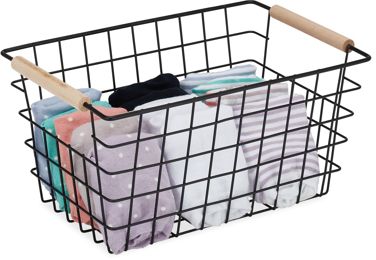 4 x draadmand - opbergmand - kastmand - mandje - mand - opruimmandje - kleding