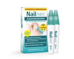 Nailner Kalknagelpen met kleurverbeterend effect - Kalknagelbehandeling voor Kalk en Schimmelnagel, Medische hulpmiddelen om Kalknagels te behandelen en voorkomen, effect binnen 1 week, eenvoudig zonder te vijlen, voor dagelijks gebruik