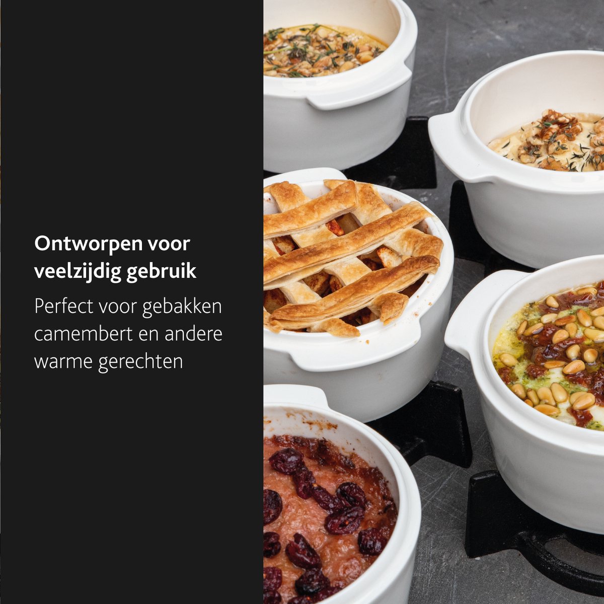 Bol.com Boska Cheese Baker - Ovenschaal met onderstel - voor Camembert - Kaas fondue - Wit aanbieding