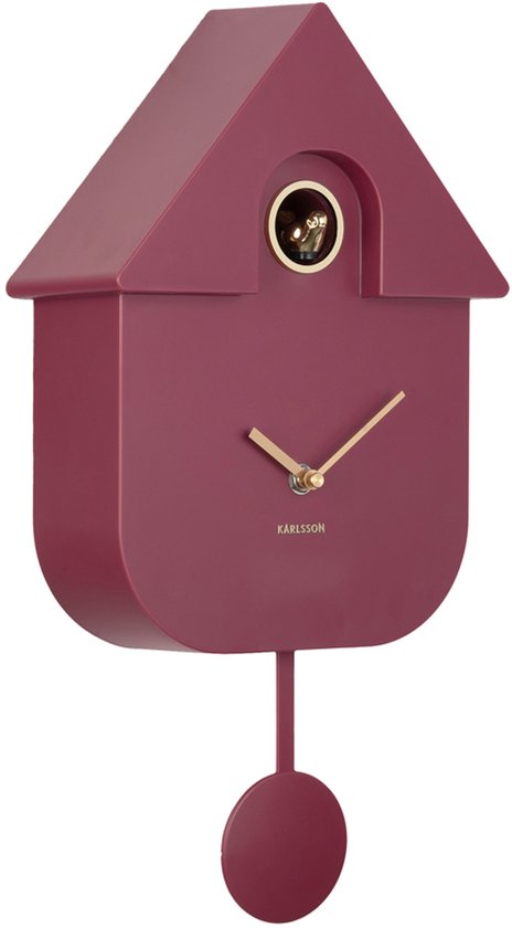 Karlsson - Wandklok Modern Cuckoo okerrood kopen? (Tip) - Piet van