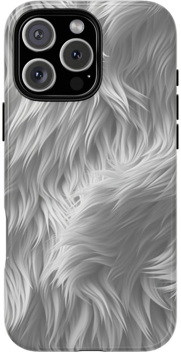 Wit Bontstructuurpatroon – Telefoonhoesje Geschikt voor iPhone 16 Pro Max
