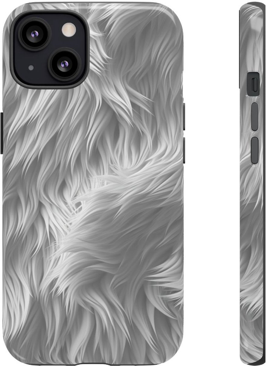 Wit Bontstructuurpatroon – Telefoonhoesje Geschikt voor iPhone 13