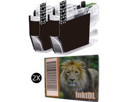 InktDL Huismerk geschikt voor Brother LC-421 XL Inktcartridges - Multipack 2X Zwart - DCP-J1050DW - DCP-J1140DW - MFC-J1010DW