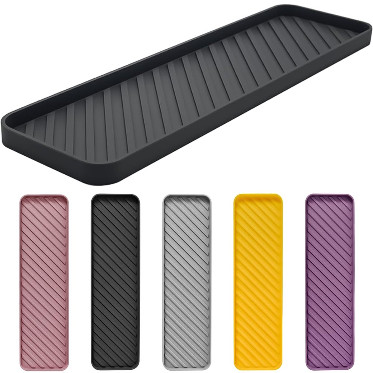 Ibenzoa® Veelzijdig siliconen organizer dienblad voor keuken en badkamer gebruik