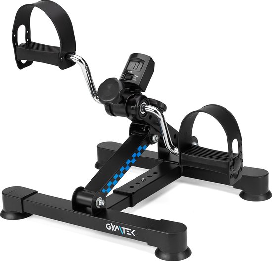Gymtek® Stoelfiets - Mini Hometrainer - Minifiets - Bewegingstrainer - LCD-Scherm - Instelbare Weerstand - tot 120 kg