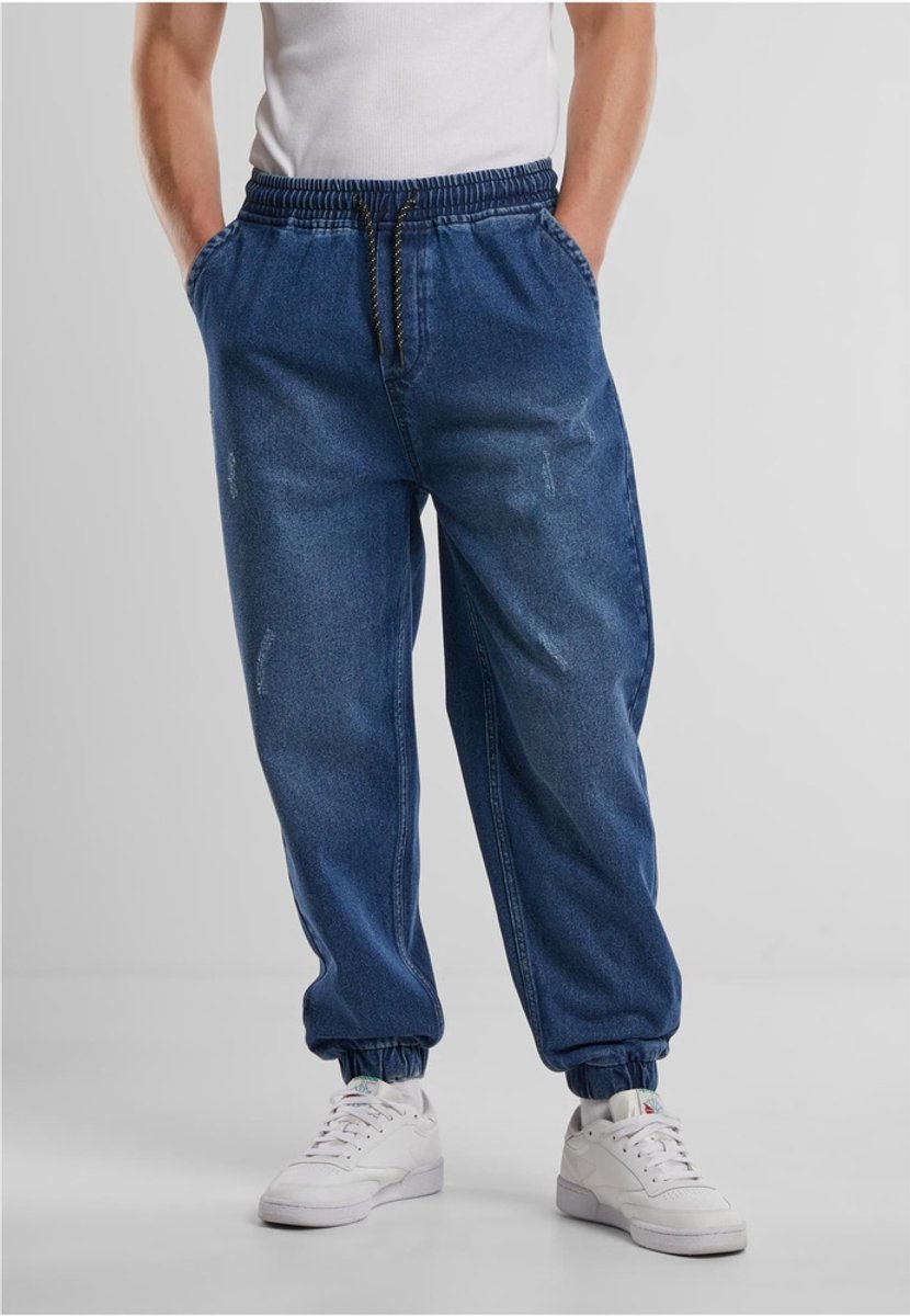 Urban Classics Jogg Jeans S Polyester Blauw
