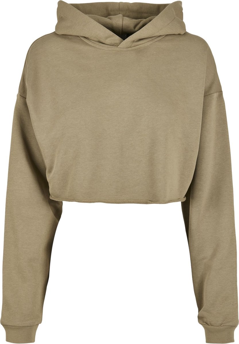 Urban Classics Oversized Cropped Hoodie/trui 5XL Groen