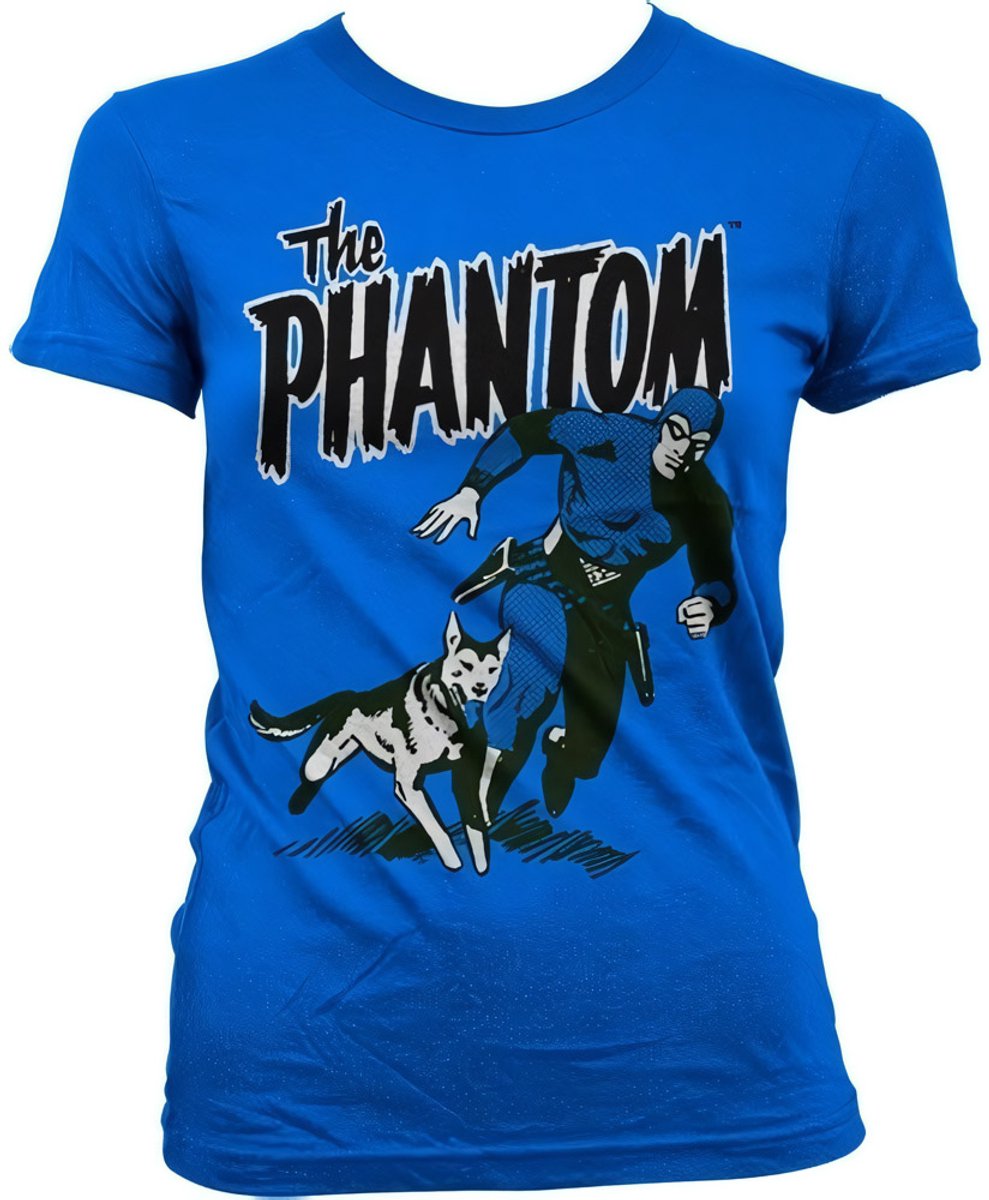 The Phantom Dames Tshirt -XL- The Phantom & Devil Blauw