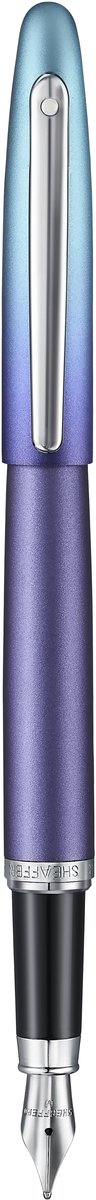 Sheaffer vulpen - VFM 9430 Expressions - blauw kleurverloop met chrome afwerking - penpunt M