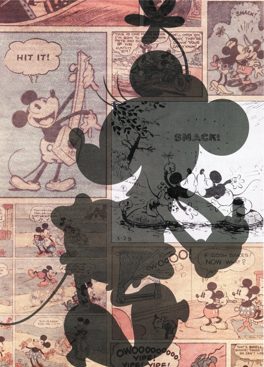 2x A4 Schriften – Lijn – Disney Mickey Mouse Vintage Comic – 80 bladzijden – School & Kantoor