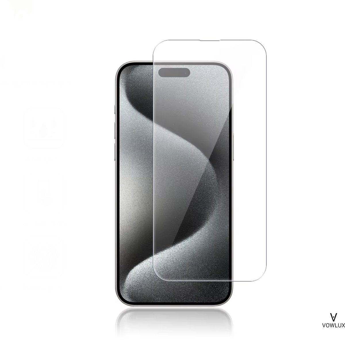 VOWLUX Screenprotector Geschikt voor iPhone 14 – Gehard Glas Tempered Glass – 9H Extra Sterk, HD Helder, Case-Friendly – Beschermglas
