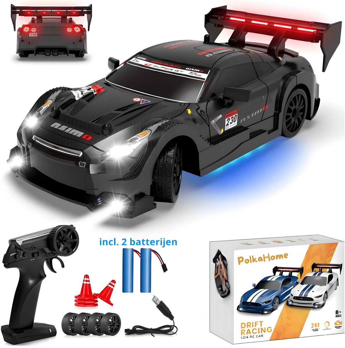 PolkaHome RC Drift Auto 1:24