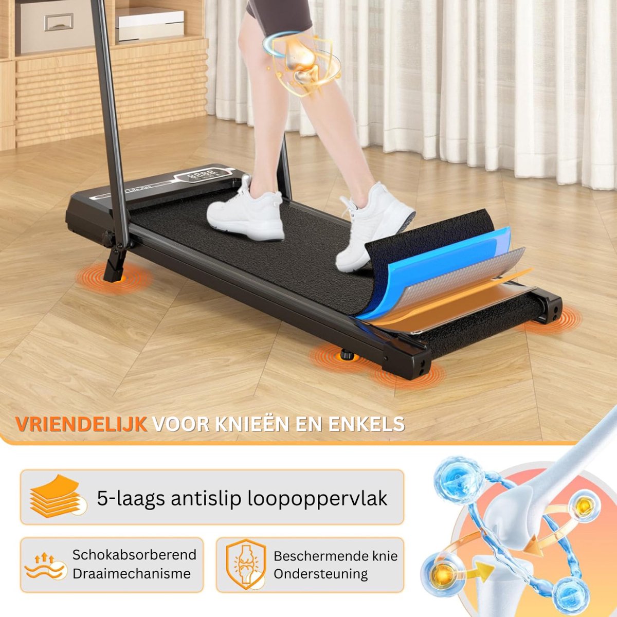 Afbeelding 2 van Loopband Inklapbaar - Wandelband Fitness - Treadmill (EAN: ...7171)