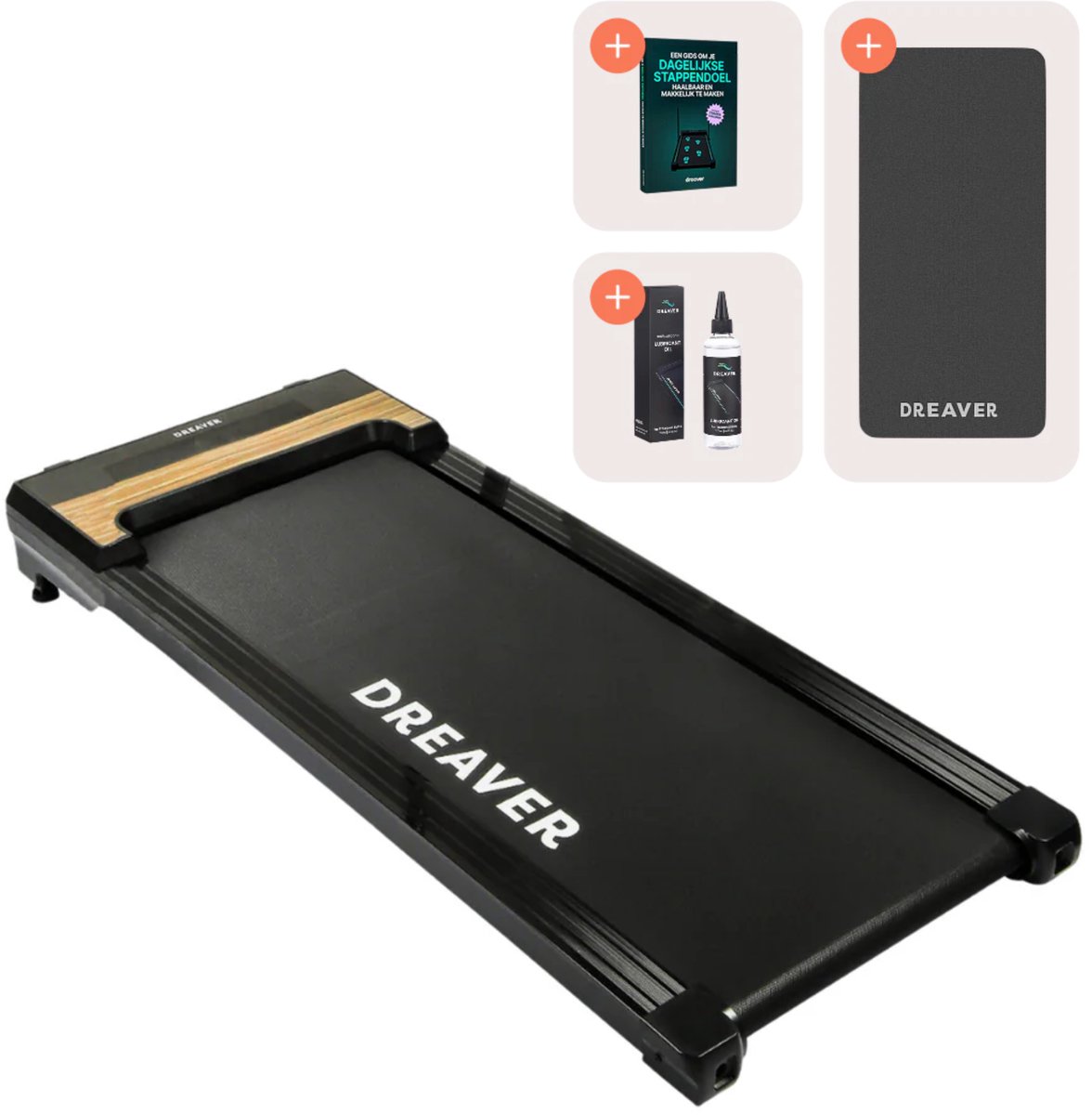 Dreaver X250-P Loopband - Inklapbaar - 1-6km/u - Hellingshoek 4% - Wandelband - Walking Pad - Walkingpad - Treadmill - Loopband Elektrisch