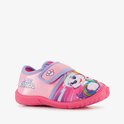Roze pantoffel met 'Paw Patrol' opdruk en een afbeelding van Skye.