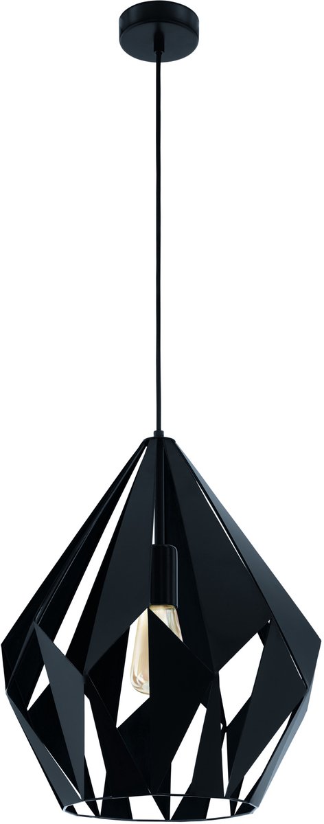 Eglo hanglamp Carlton 5 zwart E27 Ø38,5cm 60W