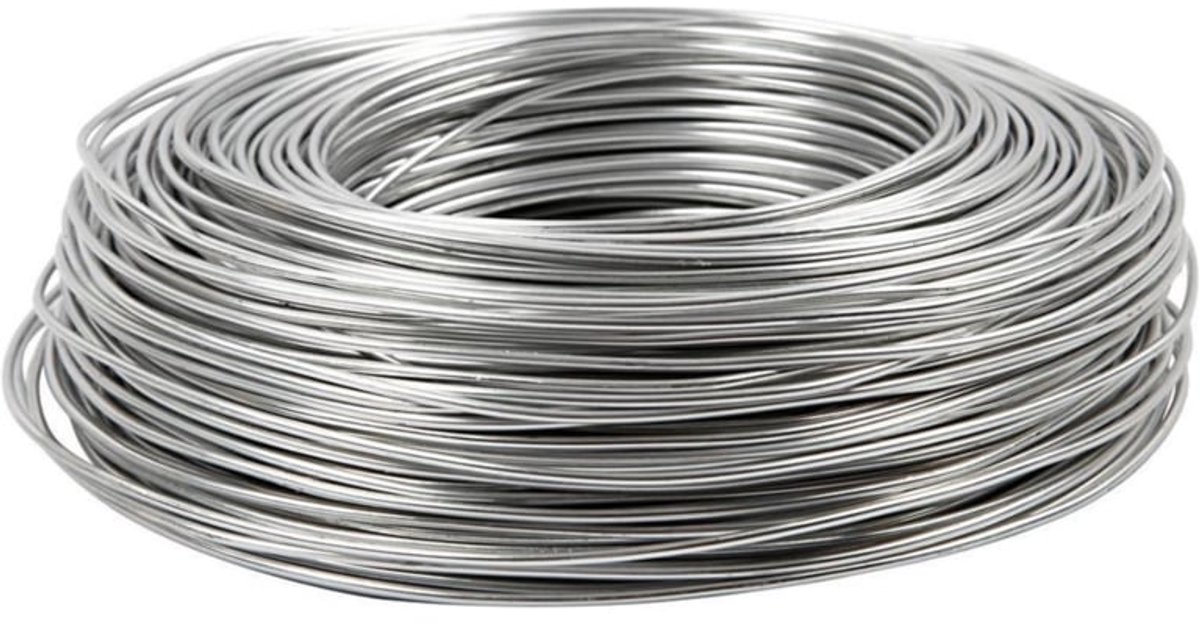 Aluminiumdraad voor punniken 76m 2,5mm