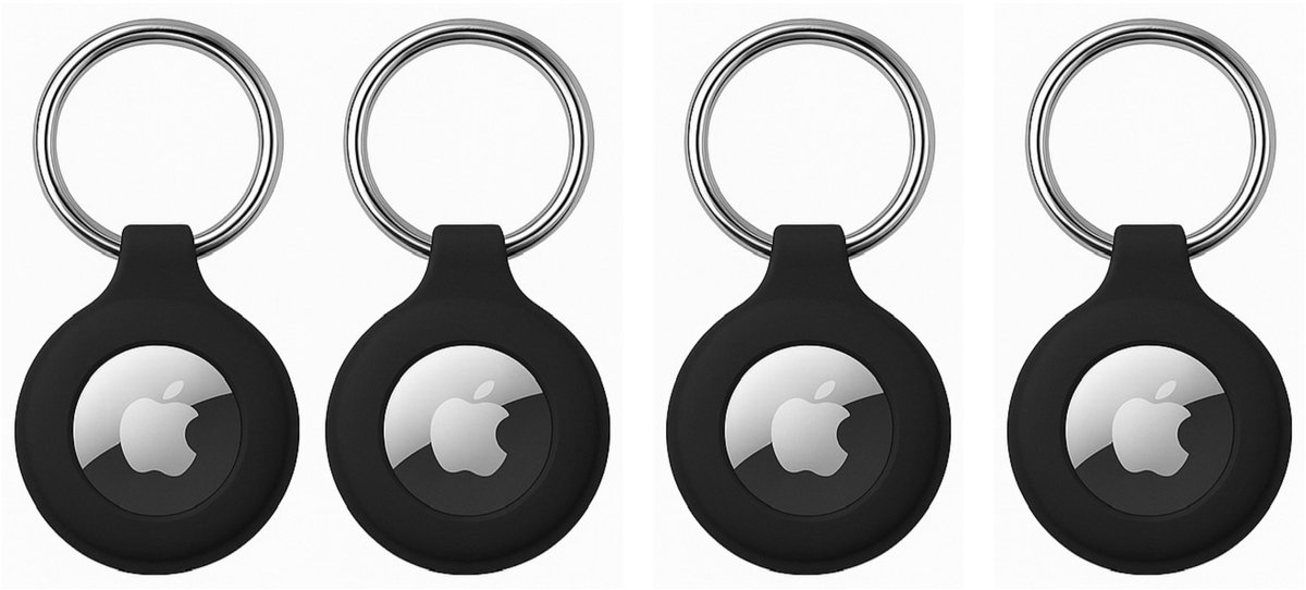 IfarNix – 4-pack Premium Sleutelhanger-set voor Apple AirTag – Waterdicht & Slagvast