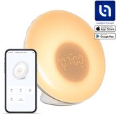 Lexon Mina Sunrise Ochtend Wekker Licht, Dageraad En Schemersimulator 5 Natuurlijke Geluiden Led Nachtlamp Lichttherapie Goud 662981142