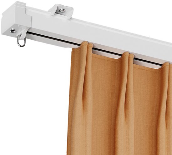 PLAY IT Gordijnrail Uitschuifbaar 100-340cm Wit - Gordijnroede