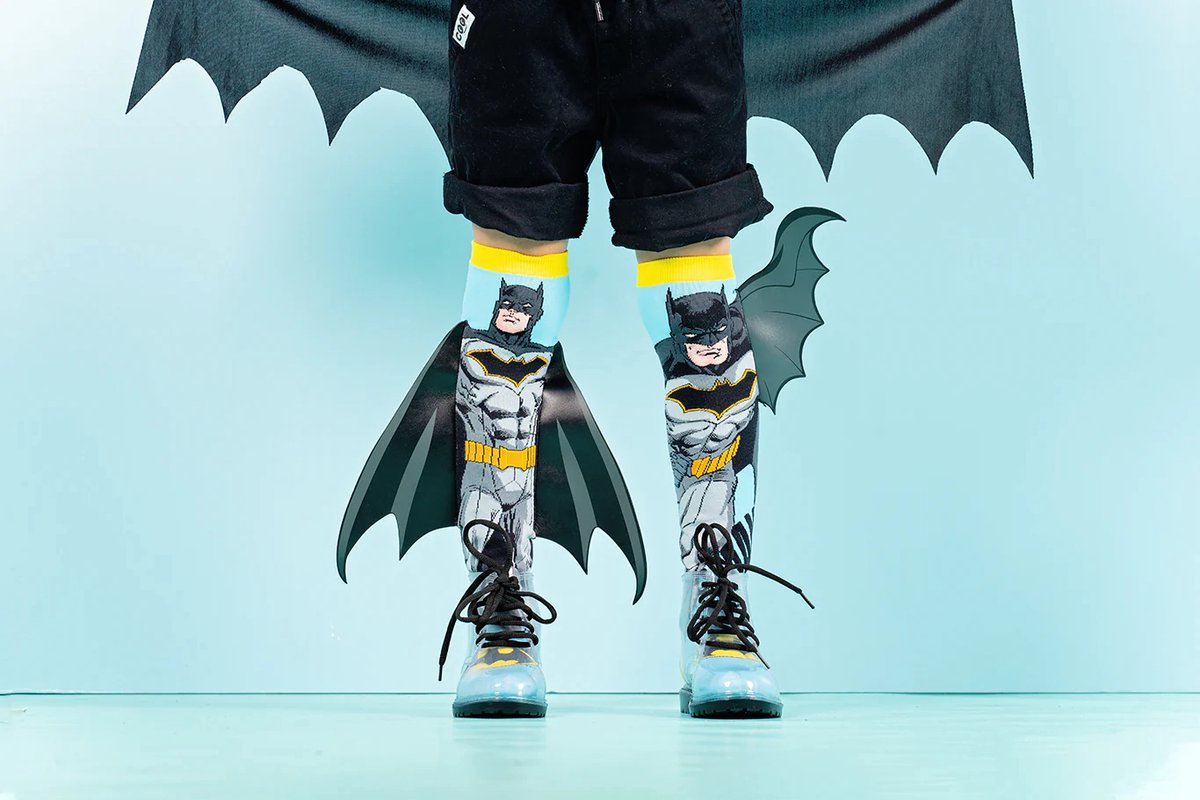 Batman Sokken - DC Comics - Kinder Sokken - Vrolijke Sokken - Super Hero - Hoge Sokken One Size