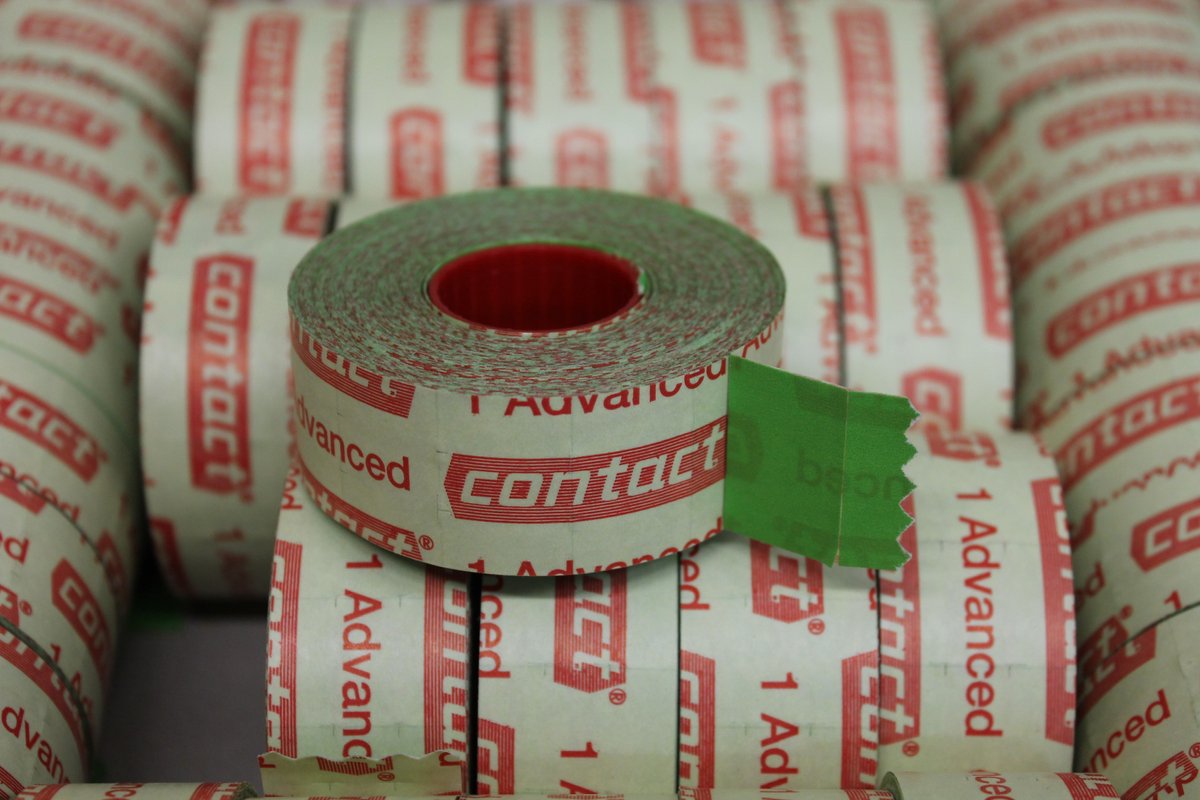 42 rolletjes prijs stickers (1100 per rol) groen 25 X 16 mm (totaal 46200 stuks)