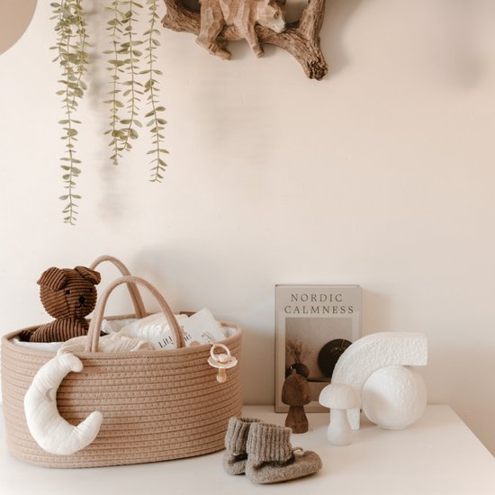 Little Moon Luiermand - Commodemand - Luier Organizer - Kraamcadeau - Natural Sand — afbeelding 5